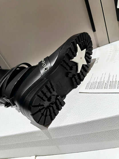 Christian Dior D-Fight Lace-Up Combat Boots