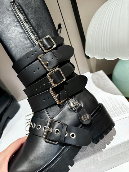 Christian Dior D-Fight Lace-Up Combat Boots