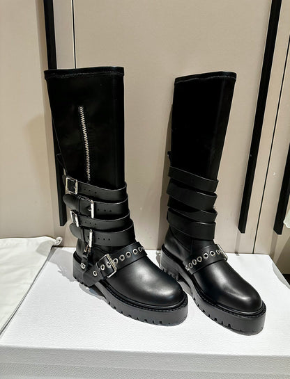 Christian Dior D-Fight Lace-Up Combat Boots