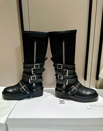 Christian Dior D-Fight Lace-Up Combat Boots
