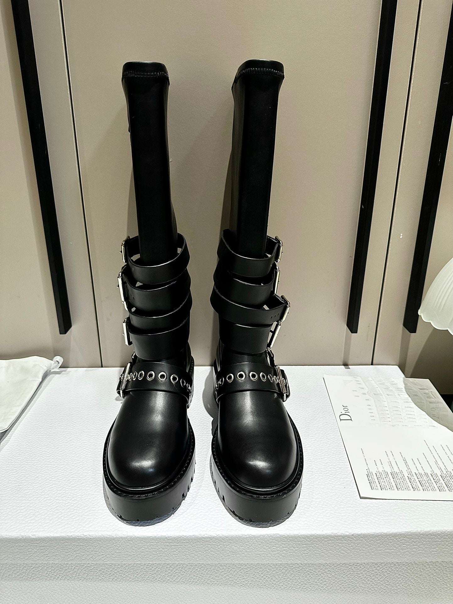 Christian Dior D-Fight Lace-Up Combat Boots
