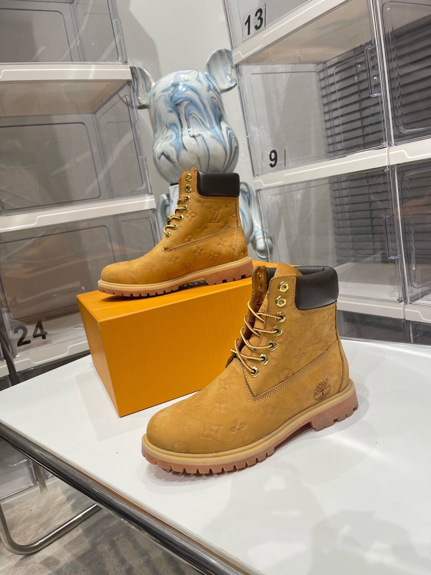 Louis Vuitton x Timberland boots