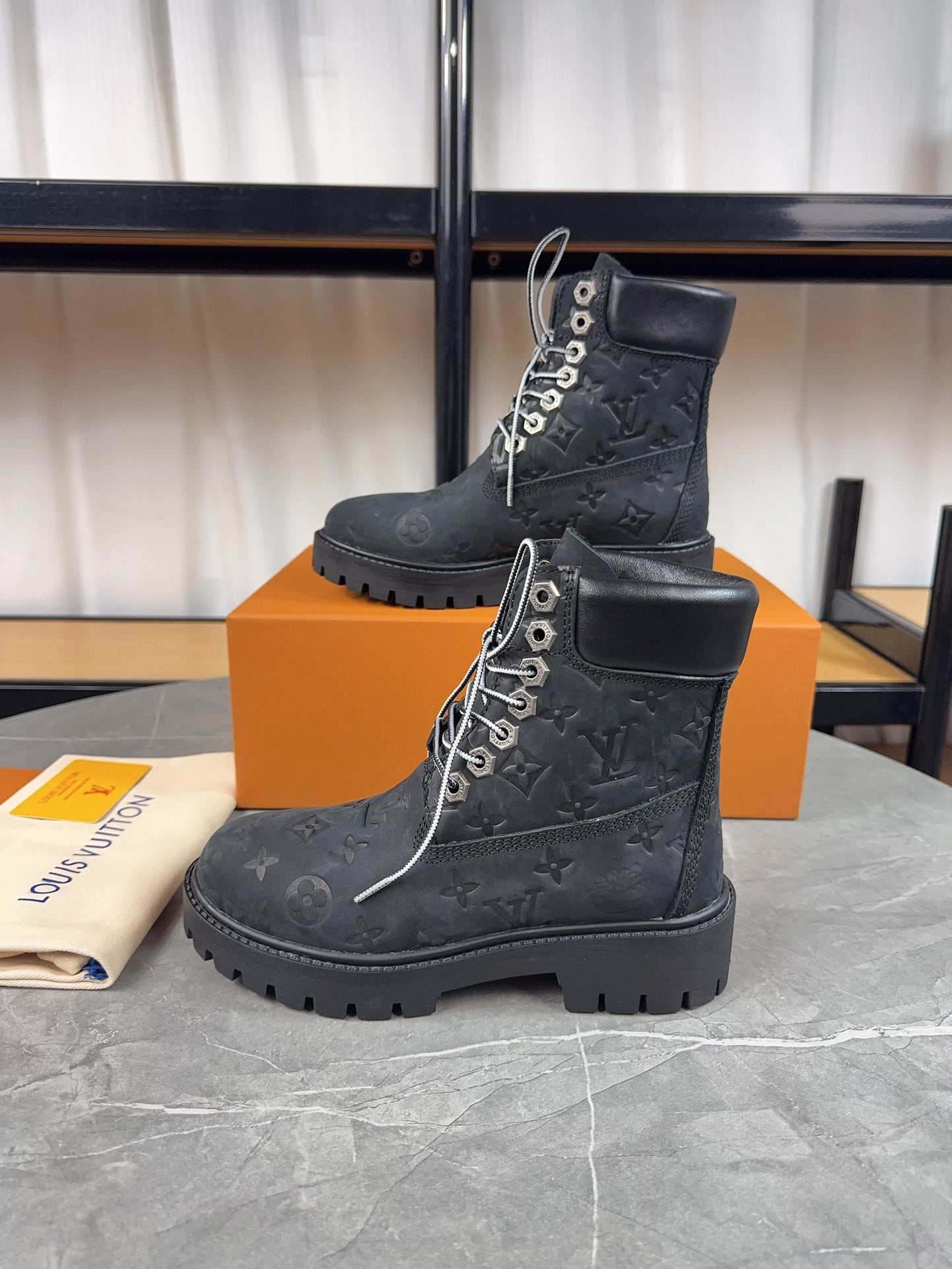 Louis Vuitton x Timberland boots