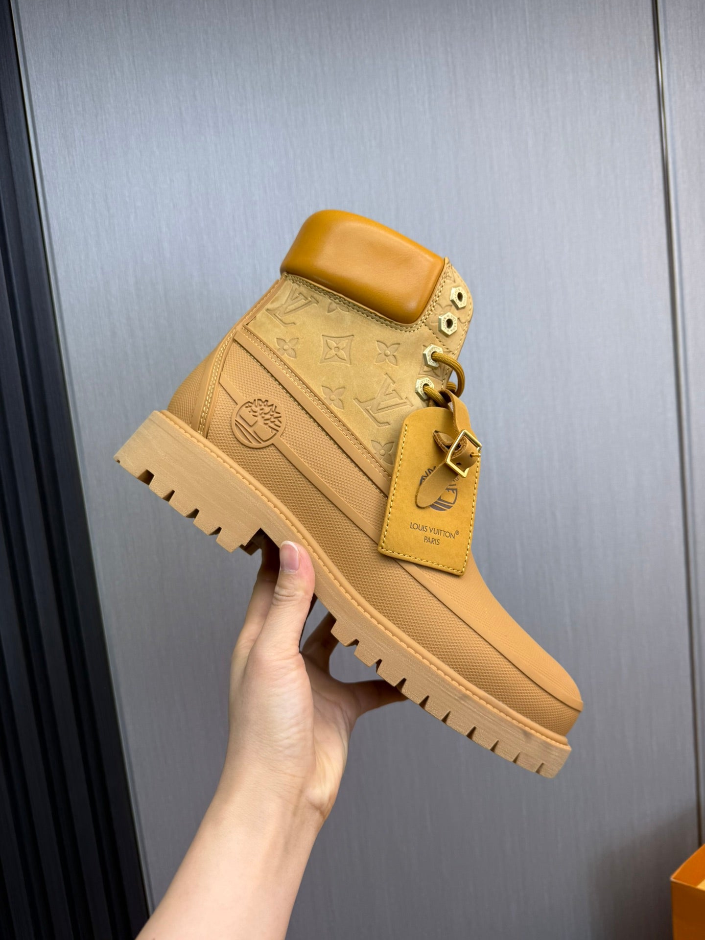 Louis Vuitton x Timberland boots